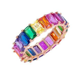 Cubic Zirconia Rainbow Ring | Adina's Jewels