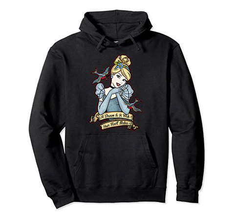 Amazon.com: Disney Cinderella A Dream Is A Wish Your Heart Makes Pullover Hoodie: Clothing