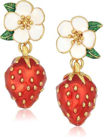 Amazon.com: kate spade new york "Strawberry Drop Earrings" Picnic Perfect Strawberry Multi Drop Earrings: Clothing, Shoes & Jewelry