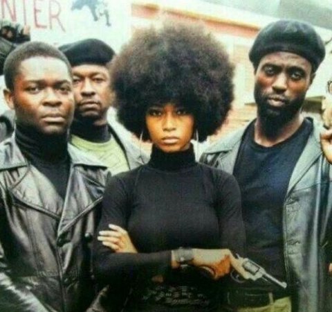 black panther party strong black woman