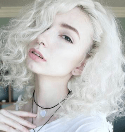 white hair