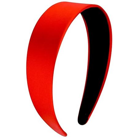 Amazon.com : VELSCRUN Headbands for Women Girls 1.6 Inch Red Satin Wide Headband Head Bands for Womens Hair Solid Simple Fashion Hair Bands Cosplay Halloween Hair Accessories Gifts for Mothers Sisters : Beauty & Personal Care