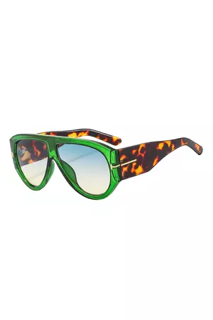 Leopard Print Frame Sunglasses – Micas