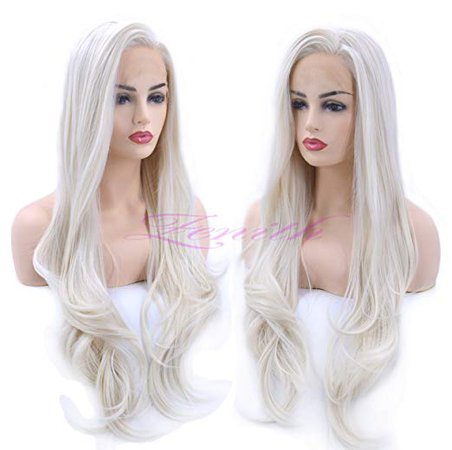 Amazon.com: Zenith Fairy-Style Platinum Blonde Lace Front Wigs All-purpose Cosplay Wigs 24‘’ (Silver Blonde): Beauty