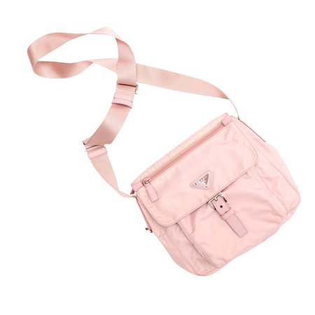 Prada Prada Milano Baby Pink Zip Up Nylon Cross Body Shoulder Bag Size os - for Sale - Heroine