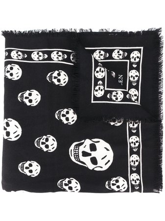 alexander mcqueen 'skull' scarf