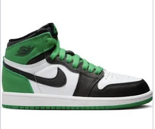 green white and black high top dunks
