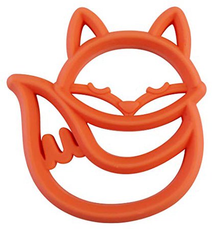 Amazon.com : Itzy Ritzy Silicone Baby Teether - BPA-Free Infant Teether with Easy-to-Hold Design and Textured Back Side to Massage and Soothe Sore, Swollen Gums, Latte : Baby