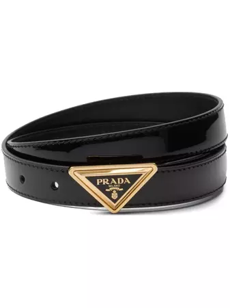 Prada logo-buckle Leather Belt - Farfetch
