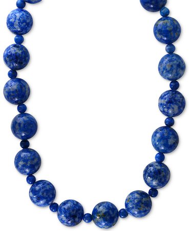 EFFY® 14k Gold Lapis Lazuli Beaded Collar Necklace