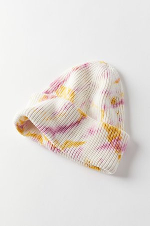 Tall Tie-Dye Ribbed Knit Beanie | Urban Outfitters