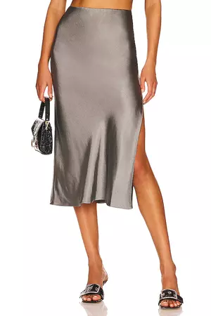 L'Academie Tabitha Skirt in Slate Gray | REVOLVE