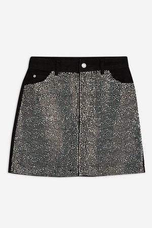 Gem Denim Skirt | Topshop