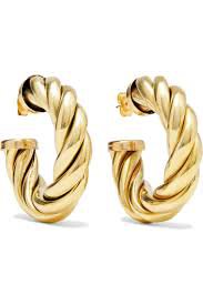 gold chunky hoop earrings mango - Google Search