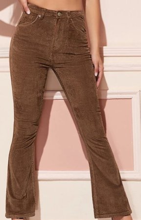 Brown Flare Corduroy Jeans