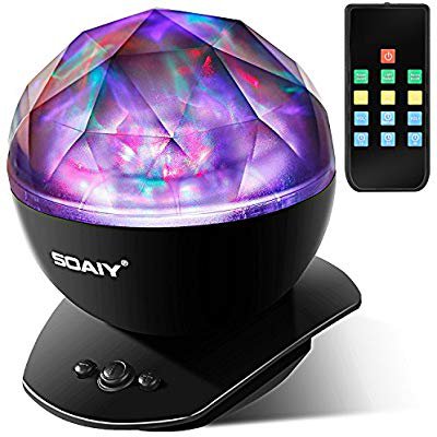 Aurora Night Light, LED Aurora Projector Night Lamps with Remote, 8 Mode Lighting Shows, Built in Speaker and Timing, Mood Relaxing Soothing Night Light for Baby Kids Adults (UL Adapter) - - Amazon.com