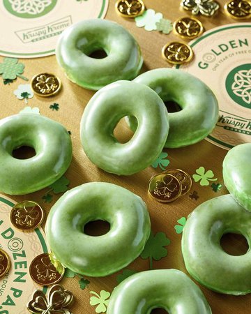 food, donuts green