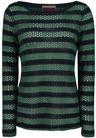Amazon.com: Jawbreaker Women's Forest Stripes Sweater - Medium, (Green/Black): Clothing