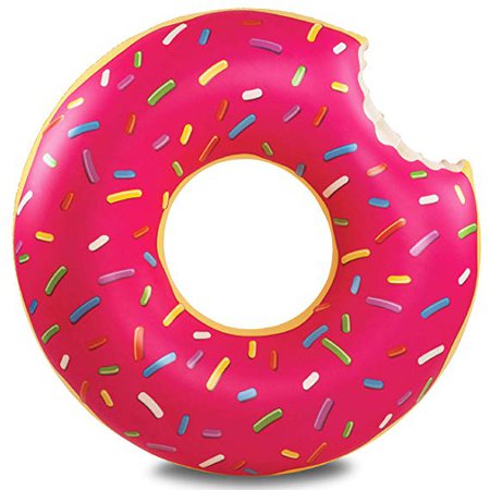 Amazon.com: BigMouth Inc Gigantic Donut Pool Float, Funny Inflatable Vinyl Summer Pool or Beach Toy, Patch Kit Included: Toys & Games