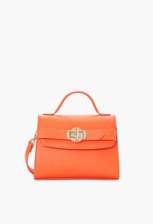 Mini Flap Crossbody Bag Bags in Orange - Get great deals at JustFab