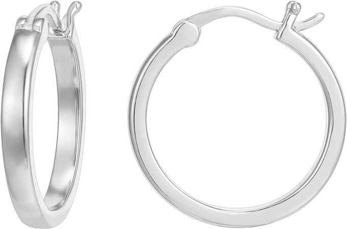 Amazon.com: PAVOI 14K Gold Plated 925 Sterling Silver Post Lightweight Hoops | 20mm - 30mm Earring | Gold Hoop Earrings for Women: Clothing, Shoes & Jewelry