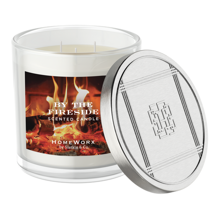 By The Fireside 3-Wick Scented Candle - HomeWorx