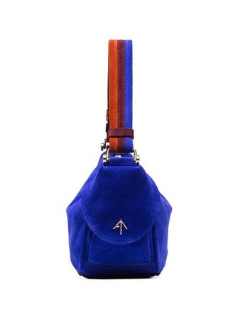 Manu Atelier blue Hobo Fernweh suede shoulder bag $450 - Buy Online - Mobile Friendly, Fast Delivery, Price