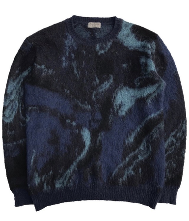 Yohji Yamamoto: Marble Mohair Knit Sweater Autumn/Winter 2015