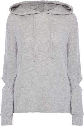 Brushed Axel Cutout Stretch-tencel Hoodie