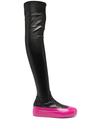 IRENEISGOOD dipped-sole thigh-high Boots - Farfetch