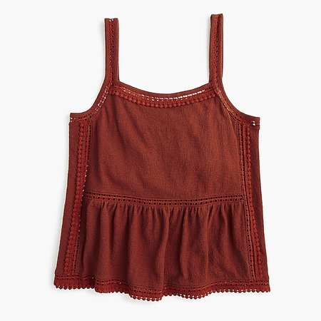 J.Crew Embroidered Tank Top