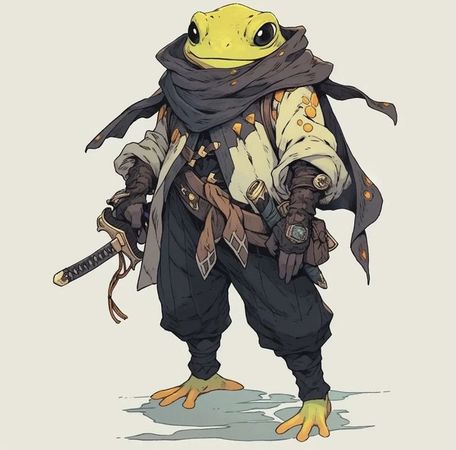 warrior frog 🐸 monster fantasy