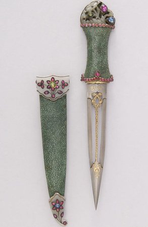 emerald and opal dagger
