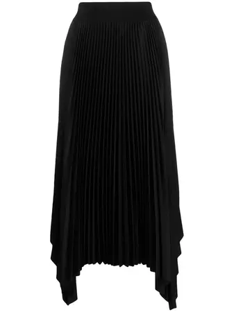 JOSEPH Asymmetric Pleated Skirt - Farfetch