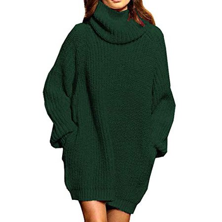 green sweater dress knitted wool whool