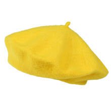 yellow beret