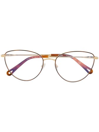 Chloé Eyewear cat-eye Frame Tortoiseshell Detail Glasses - Farfetch