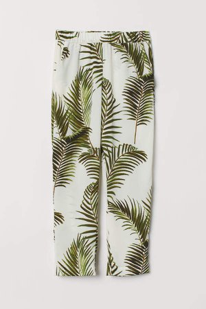 Creped Pants - White