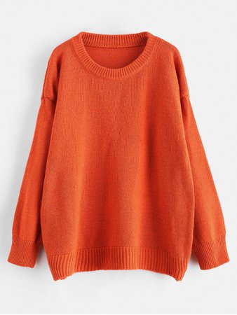 Orange Oversize Sweater 2