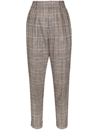 Isabel Marant Ceyo Checked Trousers - Farfetch