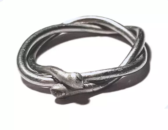 LEGGEDIMURPHY 00 Raw Tin Wire Ring Unpolished - Etsy