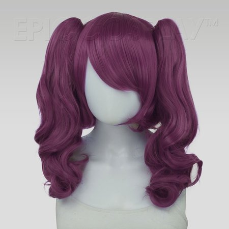 dark purple short pigtails wig - Google Search