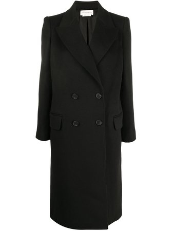 Alexander McQueen cashmere-wool Blend Double Breasted Tailored Coat - Farfetch