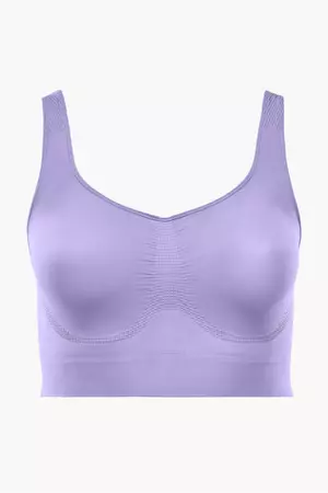naked YITTY Nearly Naked Shaping Midi Bra in Tempo Lavender - Fabletics
