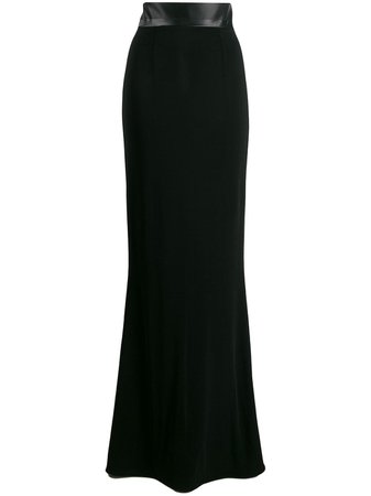 Black Styland Long Fitted Skirt | Farfetch.com