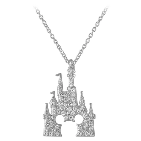 Mickey Mouse Fantasyland Castle Necklace by Rebecca Hook – Silver