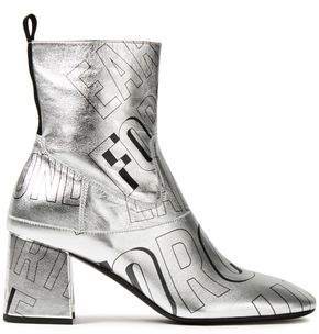 Phuture Printed Metallic Leather Ankle Boots