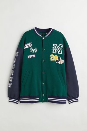 Printed Baseball Jacket | H&M US