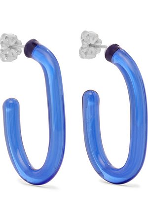 Leigh Miller | Glass hoop earrings | NET-A-PORTER.COM