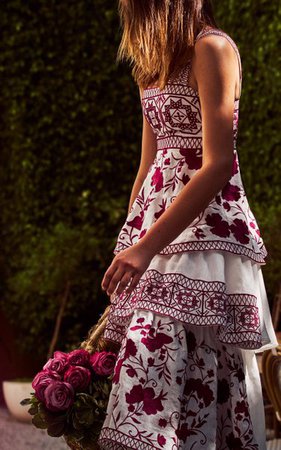Verity Embroidered Linen Midi Dress By Alexis | Moda Operandi